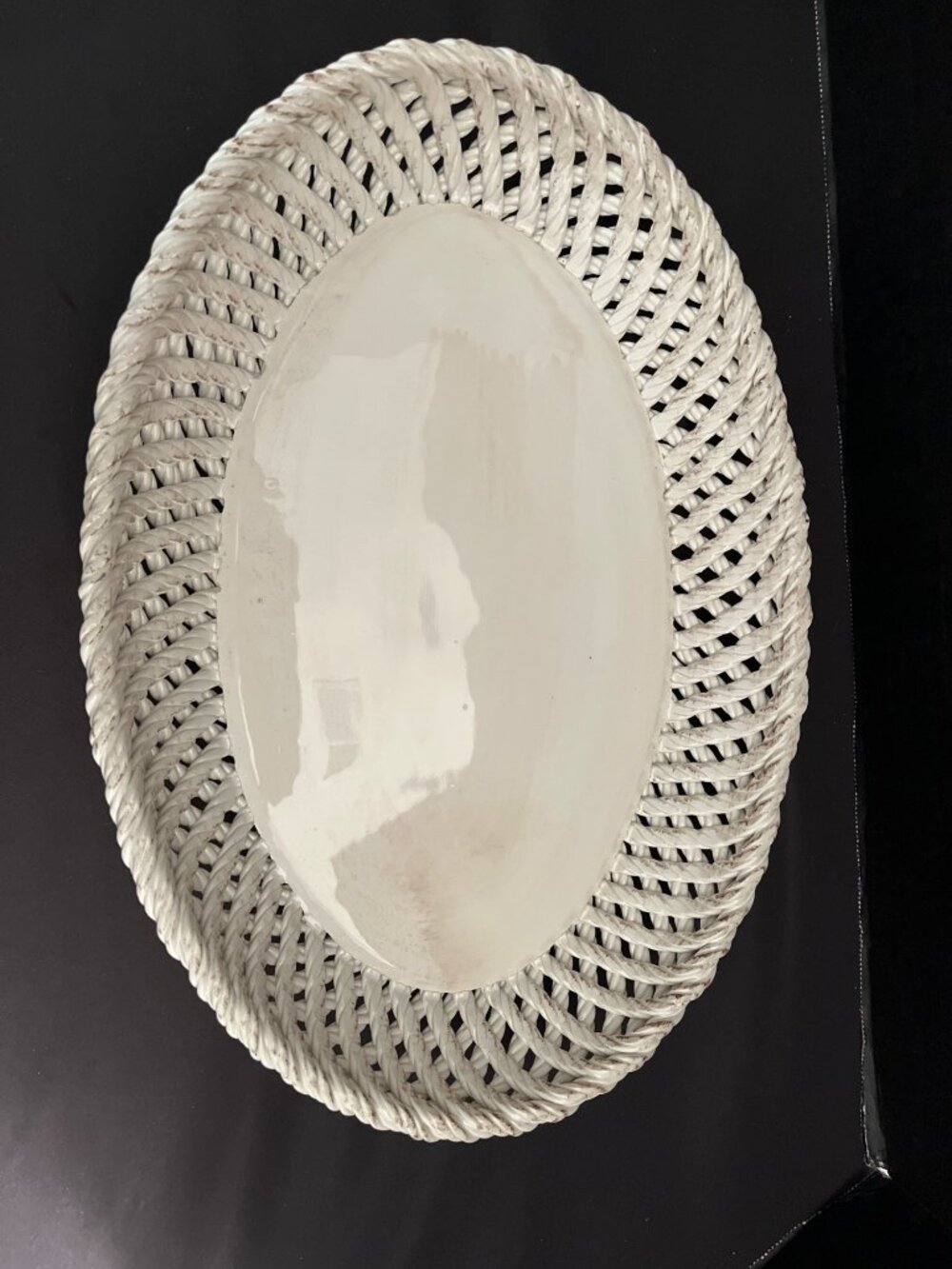 Sur La Table Made in Italy Braided Stoneware Platter Tray